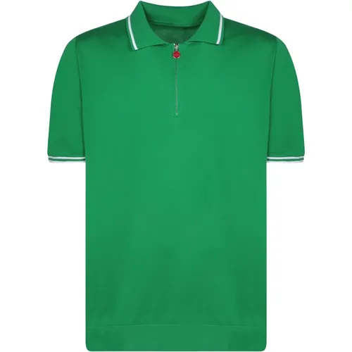 Grüne T-Shirts Polos für Männer - Kiton - Modalova