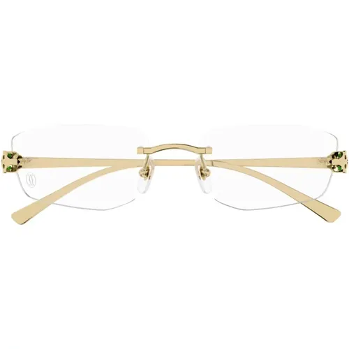 Panthère Brille Gold Eckig Randlos - Cartier - Modalova