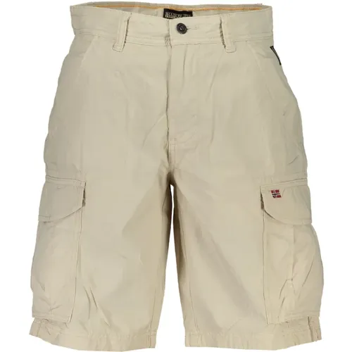 Bermuda Shorts mit Logo , Herren, Größe: W32 - Napapijri - Modalova