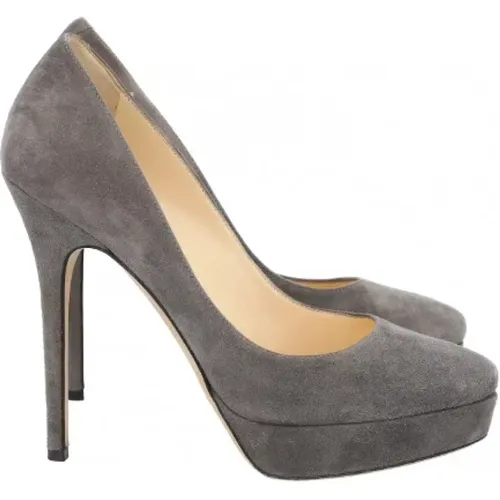Pre-owned Suede heels , female, Sizes: 5 1/2 UK - Jimmy Choo Pre-owned - Modalova