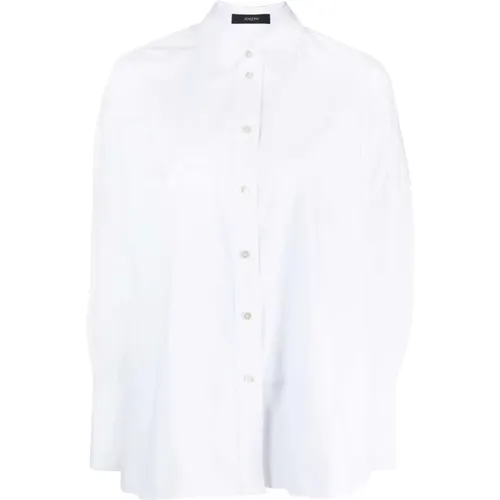 Side-slit poplin shirt , female, Sizes: L, XS, M, S - joseph - Modalova