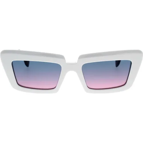Coccodrillo Weiße Sonnenbrille , unisex, Größe: 57 MM - Retrosuperfuture - Modalova