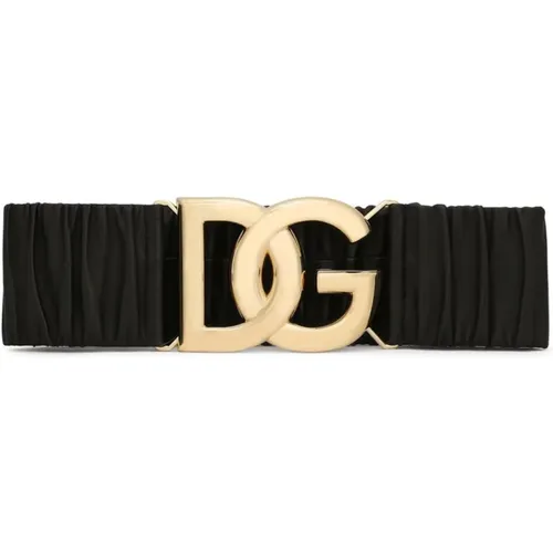 Elasticated Belt , female, Sizes: 80 CM - Dolce & Gabbana - Modalova