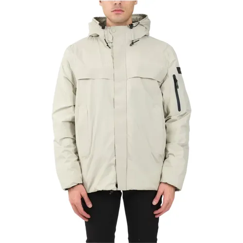 Hidden Zip Parka with Hood , male, Sizes: M, XL, L, S - Schott NYC - Modalova