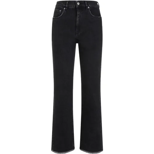 Cropped Flare Denim Jeans , female, Sizes: W28 - Golden Goose - Modalova