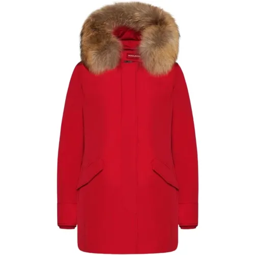 Luxury Arctic Parka with Raccoon Fur , female, Sizes: XS - Woolrich - Modalova