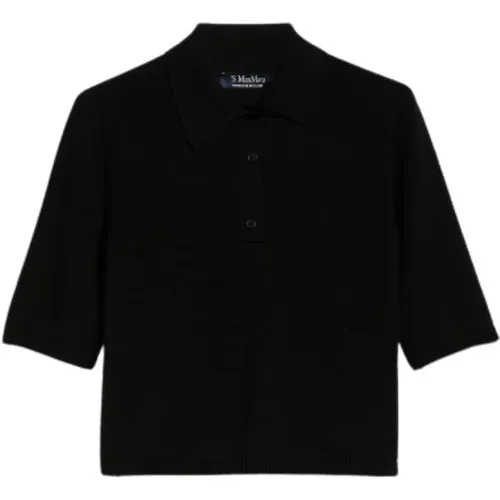 Luxurious Wool Polo Shirt , female, Sizes: XL - Max Mara - Modalova