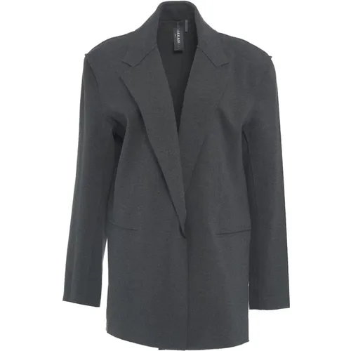 Grey Blazer for Women Aw24 , female, Sizes: S, XS - Norma Kamali - Modalova