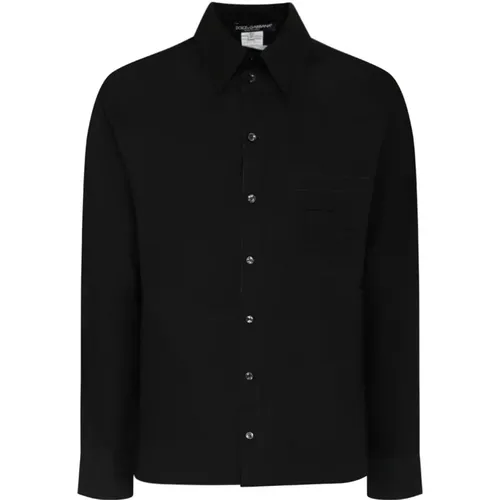 Cotton Martini Shirt , male, Sizes: M, XL, L - Dolce & Gabbana - Modalova