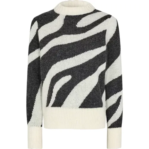 Zebra Print Kalima 17 Pullover , Damen, Größe: L - Levete Room - Modalova