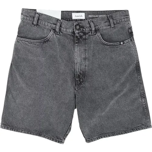 Classic Bermuda Denim Shorts , male, Sizes: W35 - Amish - Modalova
