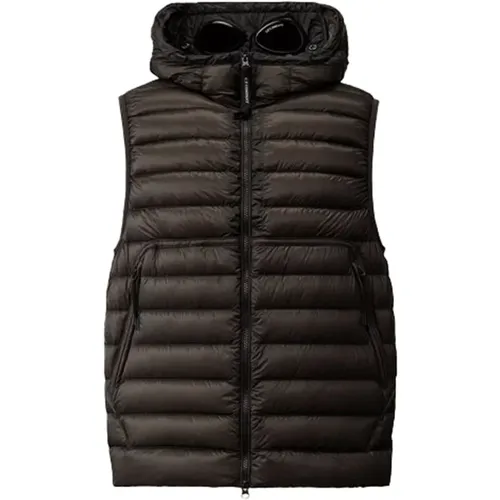 Schwarze Goggle Jacke mit Direct Down , Herren, Größe: M - C.P. Company - Modalova