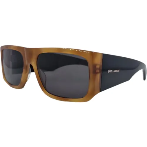 Rectangular Maxi Sunglasses , unisex, Sizes: ONE SIZE - Saint Laurent - Modalova