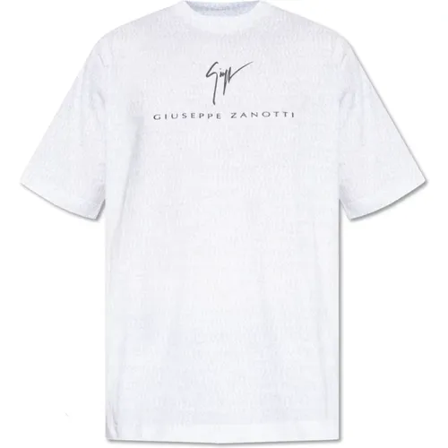 T-Shirt mit Logo , Herren, Größe: M - giuseppe zanotti - Modalova