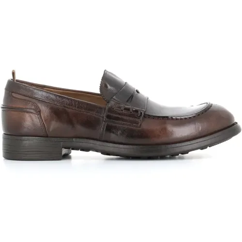 Leather Mocassino Sandals , male, Sizes: 7 UK - Officine Creative - Modalova