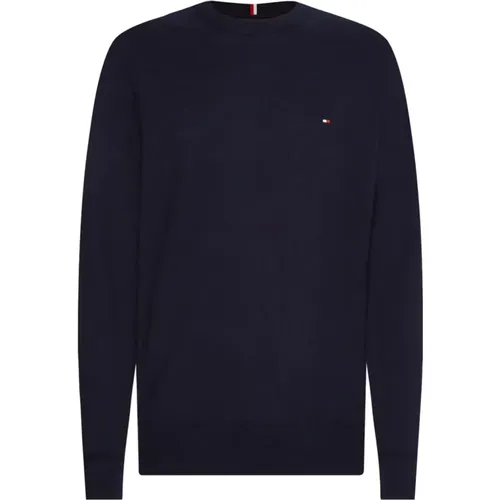 Men Monogram Cotton and Cashmere Sweater , male, Sizes: 3XL, S - Tommy Hilfiger - Modalova