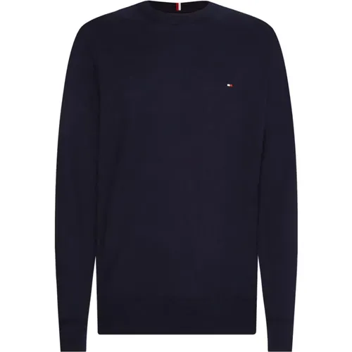 Men Monogram Cotton and Cashmere Sweater , male, Sizes: S, M, L, XL - Tommy Hilfiger - Modalova