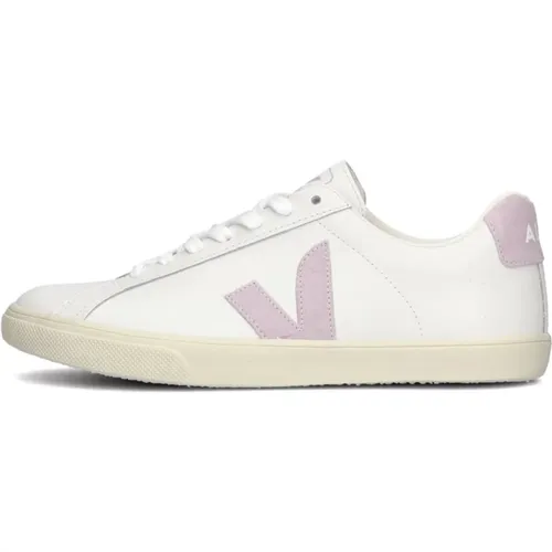 Weiße Ledersneakers , Damen, Größe: 36 EU - Veja - Modalova