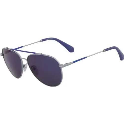 Ckj164S-020 Sonnenbrille Blau Silber,CKJ164S-011 Sonnenbrille Silber/Rosa - Calvin Klein - Modalova