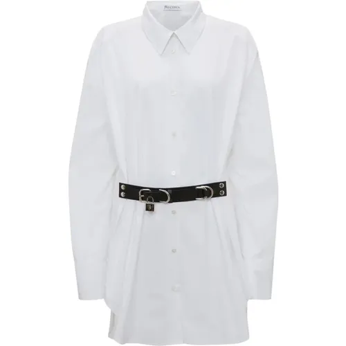 Strap Shirt Dress with Padlock , female, Sizes: M - JW Anderson - Modalova
