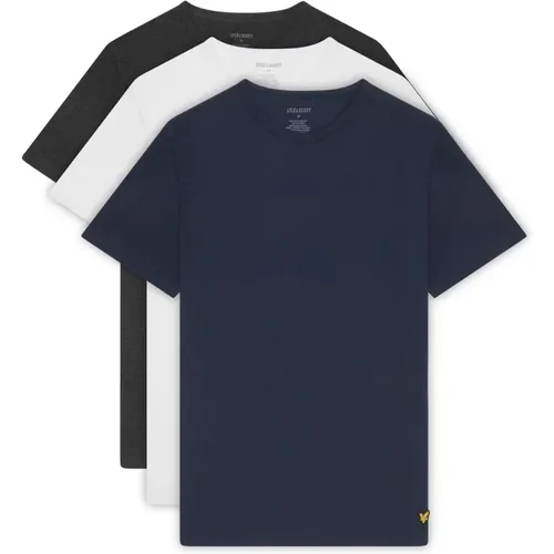Basic 3er Pack T-shirt , Herren, Größe: M - Lyle & Scott - Modalova