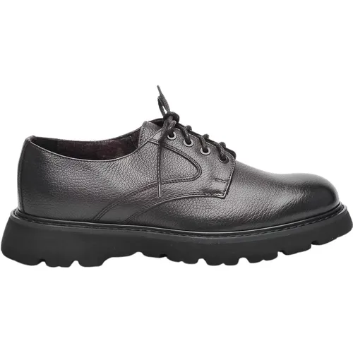 Classic Leather Shoe in Dark , female, Sizes: 6 UK, 9 UK, 7 UK - Doucal's - Modalova