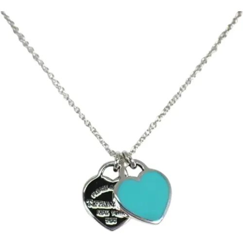 Pre-owned Silver necklaces , female, Sizes: ONE SIZE - Tiffany & Co. Pre-owned - Modalova