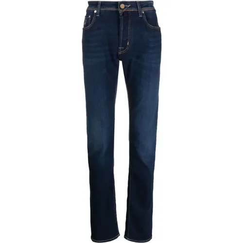 Bard Jeans - Handgefertigt in Italien mit japanischen Stoffen , Herren, Größe: W34 - Jacob Cohën - Modalova