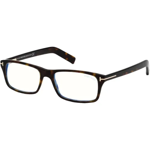 Blue Block Eyewear Frames in Dark Havana , unisex, Sizes: 53 MM - Tom Ford - Modalova