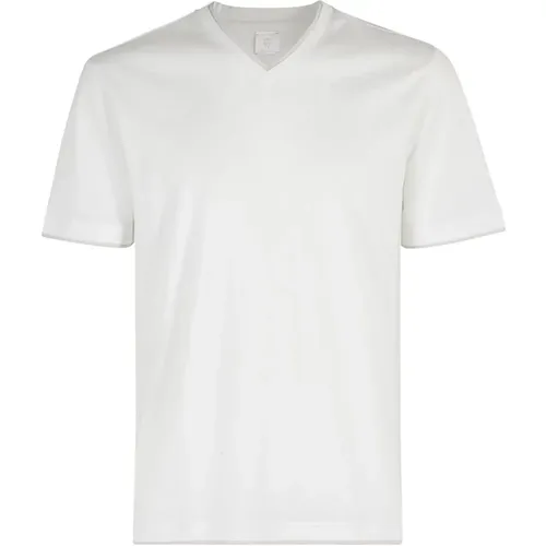 V-neck T-shirt , male, Sizes: M, XL, S - Eleventy - Modalova