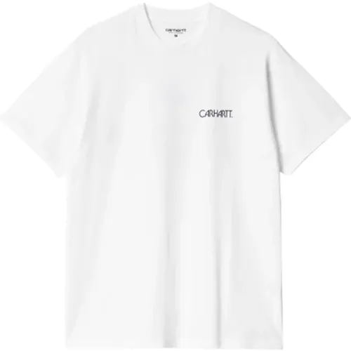 Weiße Soil T-Shirt , Herren, Größe: M - Carhartt WIP - Modalova