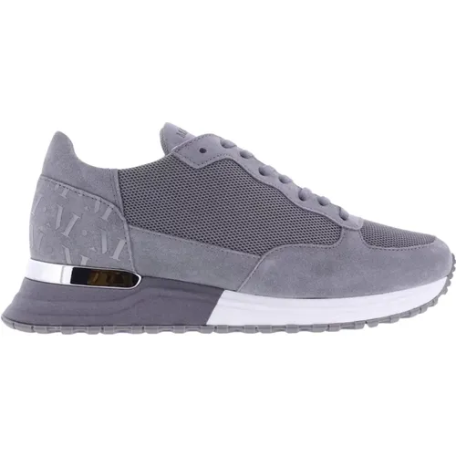 Grey Suede Casual Shoes , male, Sizes: 12 UK - Mallet Footwear - Modalova