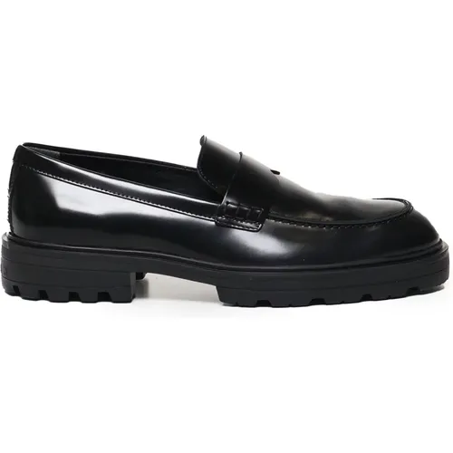 Patent Leather Flat Shoes , male, Sizes: 7 1/2 UK, 8 UK, 10 UK, 5 UK, 9 UK - Hogan - Modalova