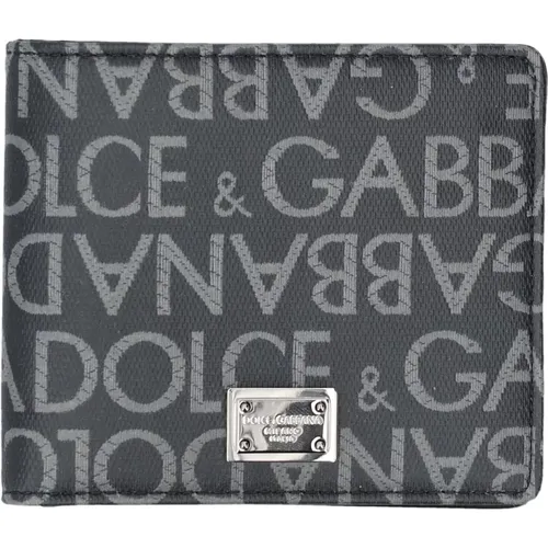 Stylish Black Wallet with Logo , male, Sizes: ONE SIZE - Dolce & Gabbana - Modalova