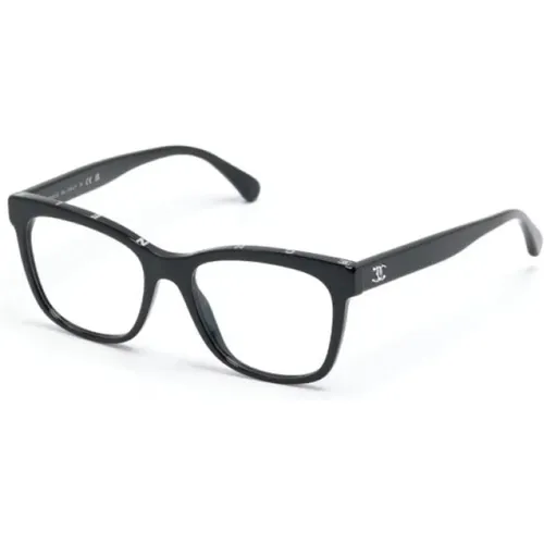Schwarze Optische Brille, Vielseitiger Stil , Damen, Größe: 53 MM - Chanel - Modalova