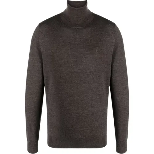 Brown Heather Pullover Sweater , male, Sizes: M, XL - Ralph Lauren - Modalova