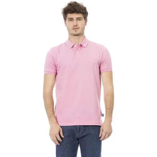 Trendiges Polo-Shirt mit Frontstickerei , Herren, Größe: L - Baldinini - Modalova