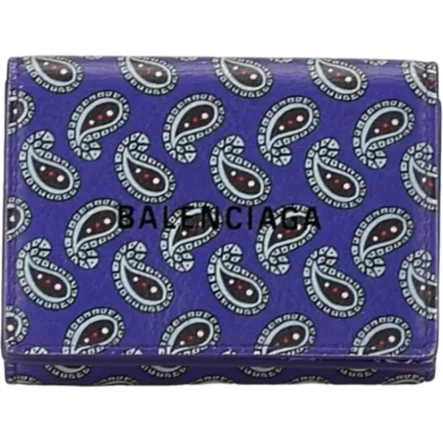 Pre-owned Leather wallets , female, Sizes: ONE SIZE - Balenciaga Vintage - Modalova