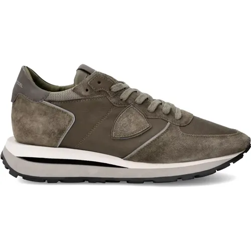 Sneakers Tropez Haute Running Men, Military , Herren, Größe: 41 EU - Philippe Model - Modalova