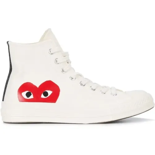 Große Herz High Top Sneakers , Herren, Größe: 38 EU - Comme des Garçons Play - Modalova