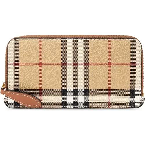 Checked wallet , female, Sizes: ONE SIZE - Burberry - Modalova