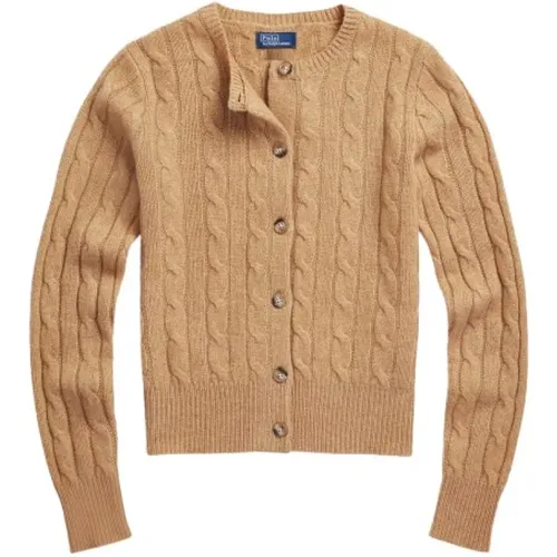 Twisted Cashmere Cardigan , female, Sizes: L - Polo Ralph Lauren - Modalova