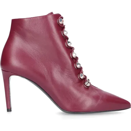 Wawf0 Calf Leather Ankle Boots , female, Sizes: 5 1/2 UK, 4 UK, 4 1/2 UK - Balenciaga - Modalova