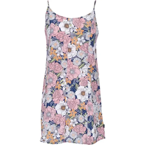 Retro Floral Sleeveless Short Dress , female, Sizes: XS, S, M - Vans - Modalova