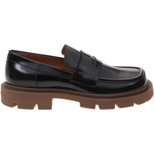 Brushed leather loafers , male, Sizes: 9 UK, 7 UK, 10 UK, 8 UK - Maison Margiela - Modalova
