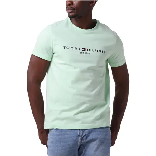 Herren Logo Tee Polo T-shirt , Herren, Größe: 2XL - Tommy Hilfiger - Modalova
