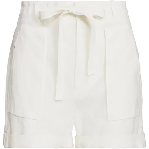 Weiße Casual Cargo Shorts Damen , Damen, Größe: M - Polo Ralph Lauren - Modalova