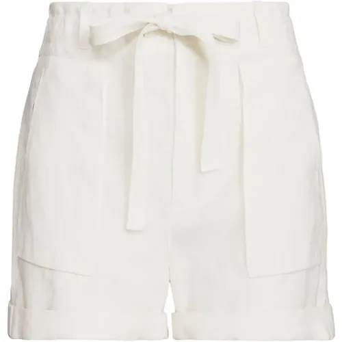 Weiße Casual Cargo Shorts Damen , Damen, Größe: S - Polo Ralph Lauren - Modalova
