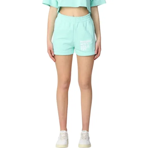 Cotton Shorts with Brand Logo , female, Sizes: S, M - Pharmacy Industry - Modalova