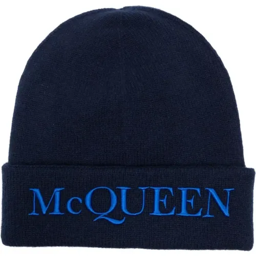 Logo Embroidered Hat , male, Sizes: M - alexander mcqueen - Modalova